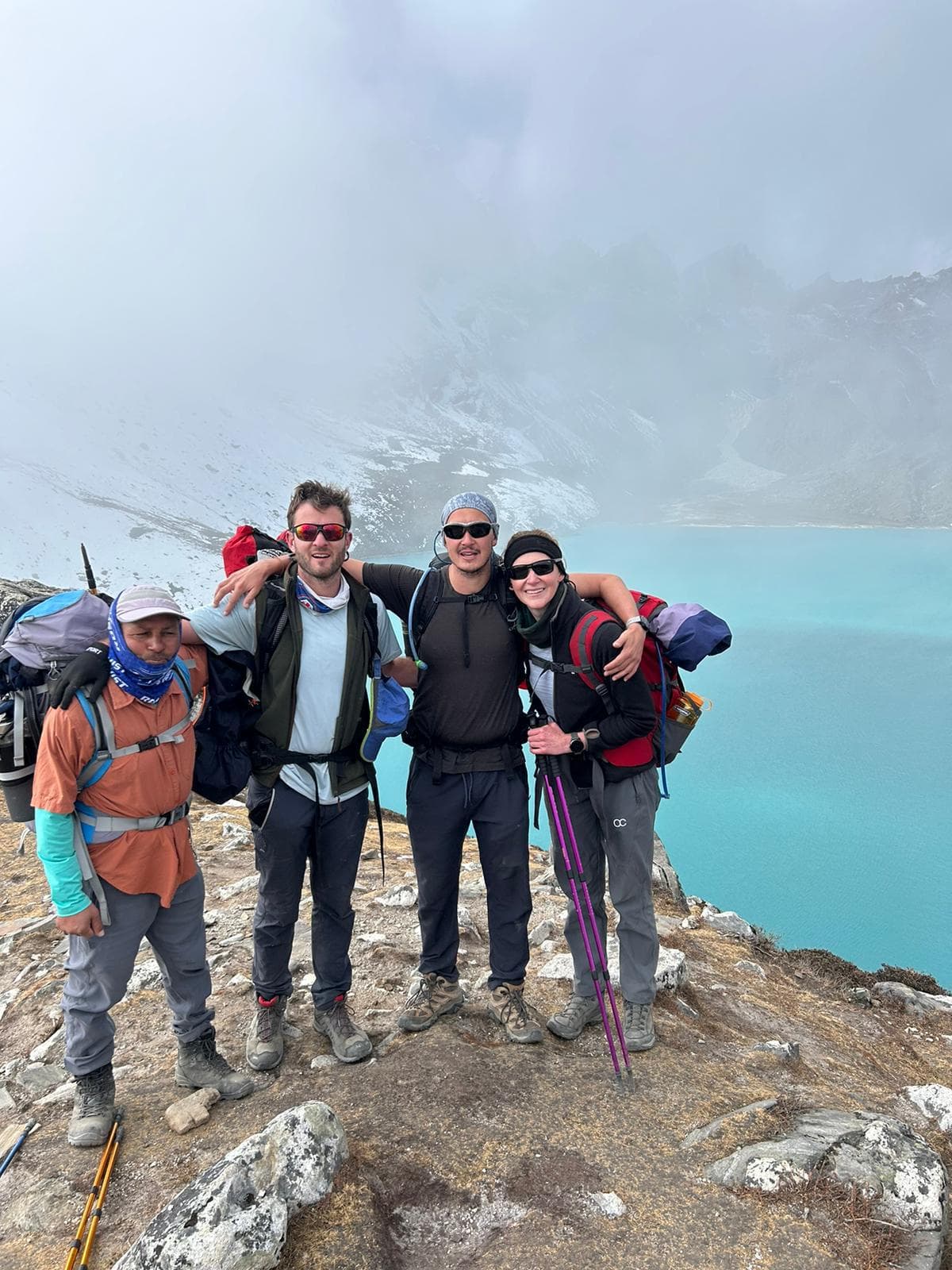 Renjo La Pass & Gokyo Trek trail view in Everest